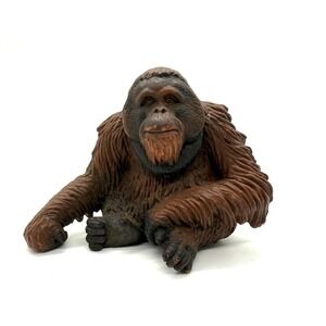 Vintage Schleich Orangutan Toy Figure 2002 Retired Great Ape Made in Germany